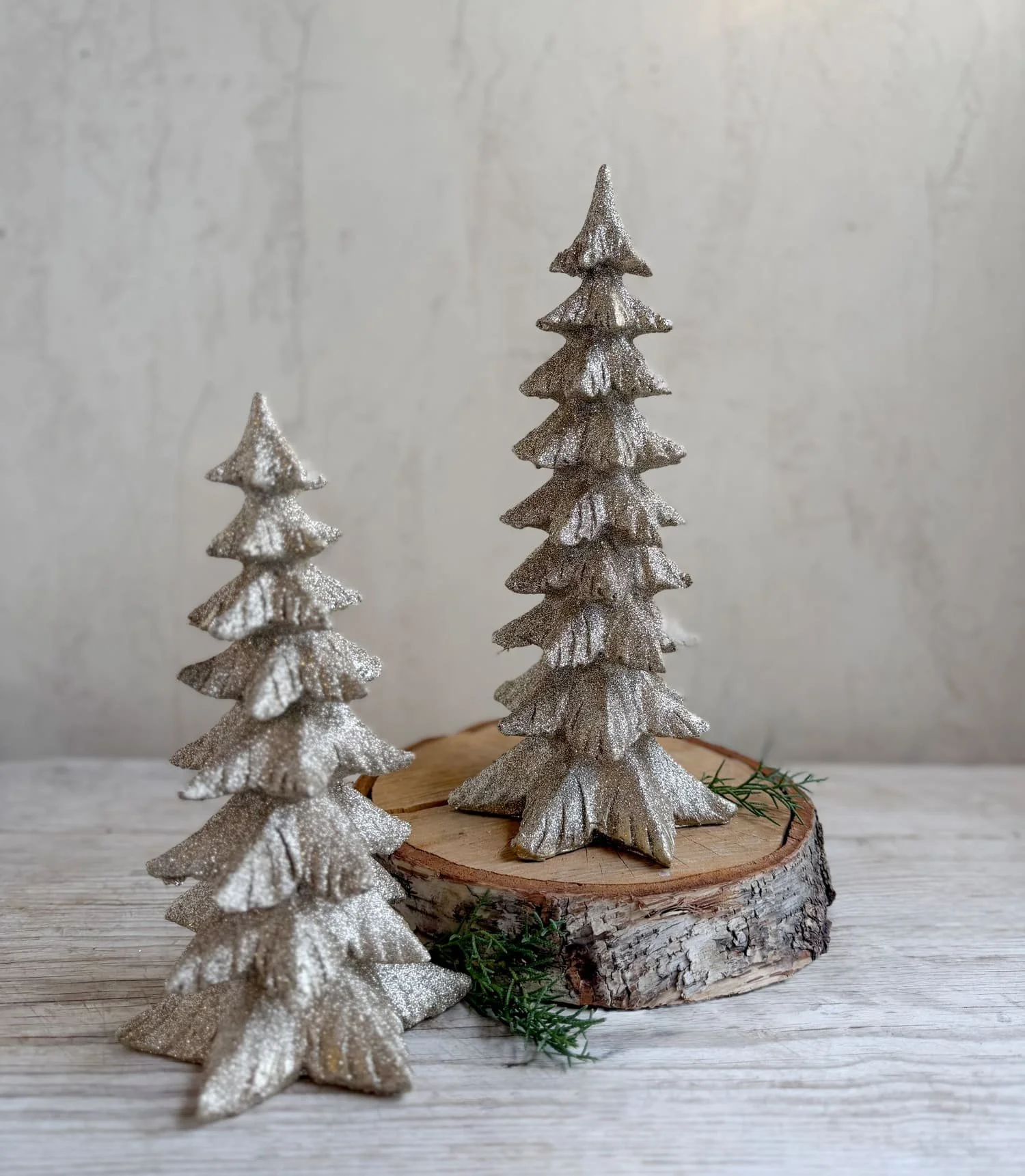 Vintage Christmas Decorations | Glitter Trees, Angels, Reindeer